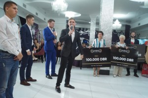 Гало- ужин Награждение партнеров и поздравление Генерального Директора GMMG Holdings Артема Кабанова с днем рождения Сочи конференция сентябрь 2018